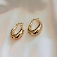 Exc Golden Hoops Size M