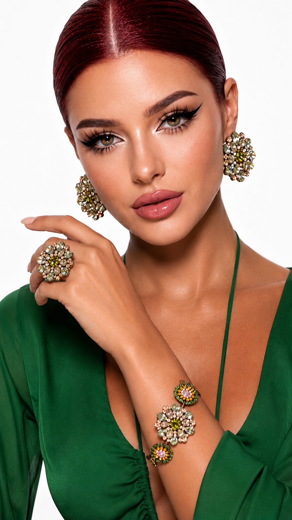 Emerald Bloom Set