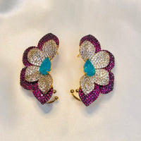 Exc Magnolia Zirconia Earrings Size M