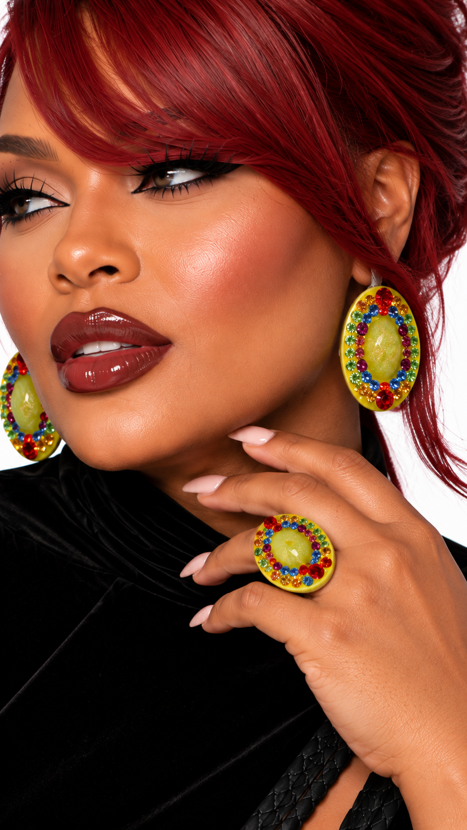 I AM JOYFUL — Earrings & Ring Set