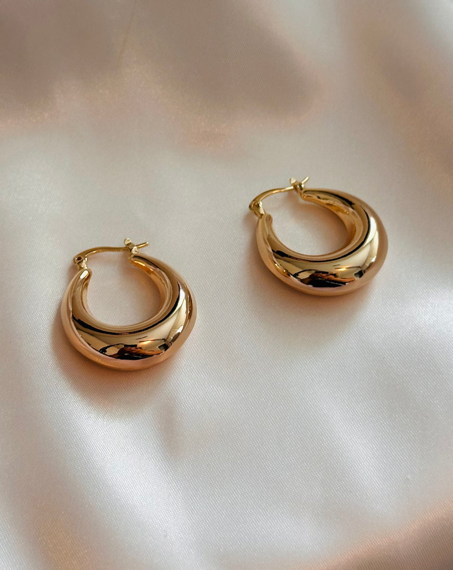 Exc Golden Hoops Size M