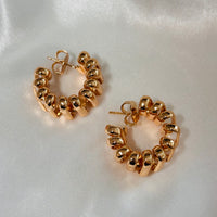 Twist Golden Hoops Size M