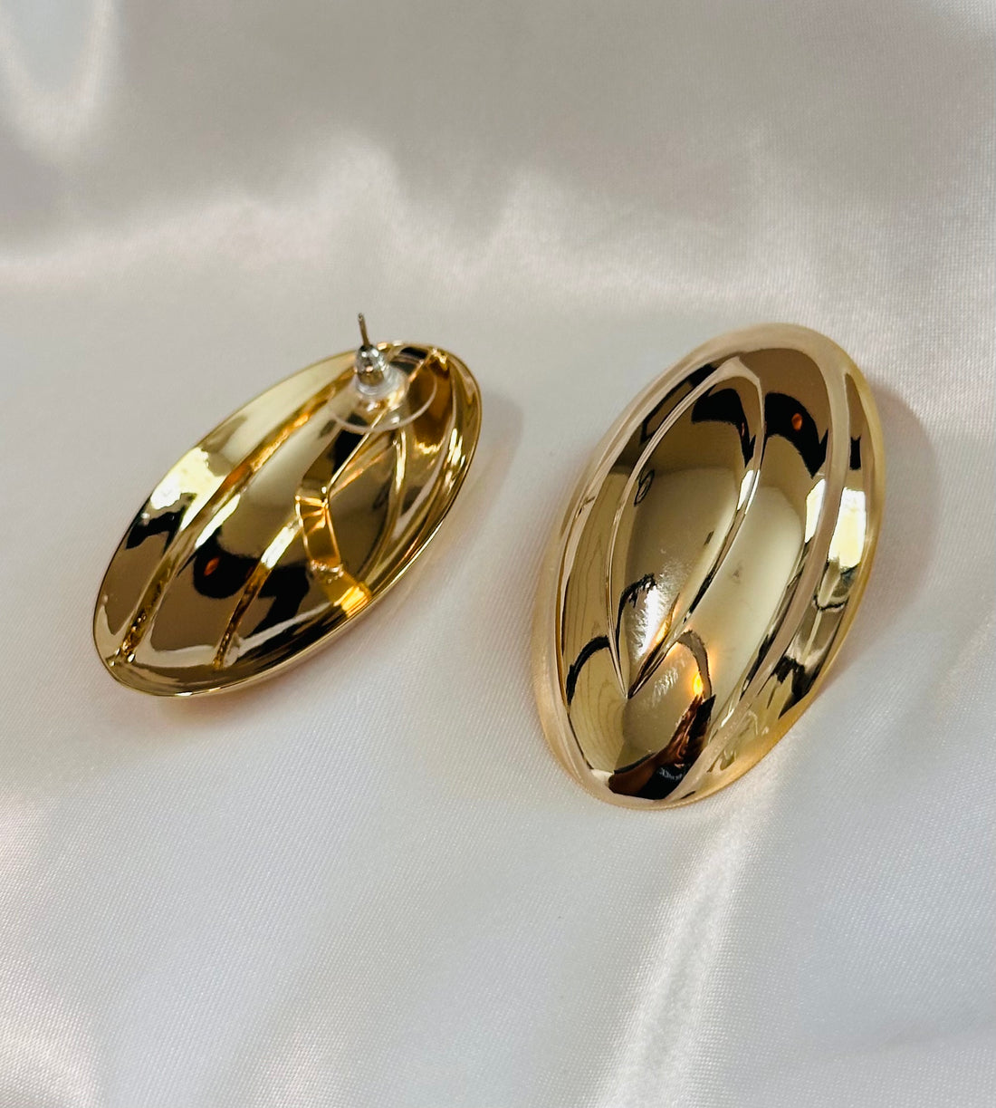 Exc Oval Chunky Earrings Size L