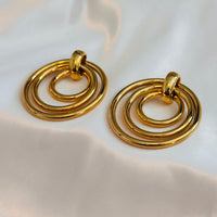 Exc Golden Hoops Size L