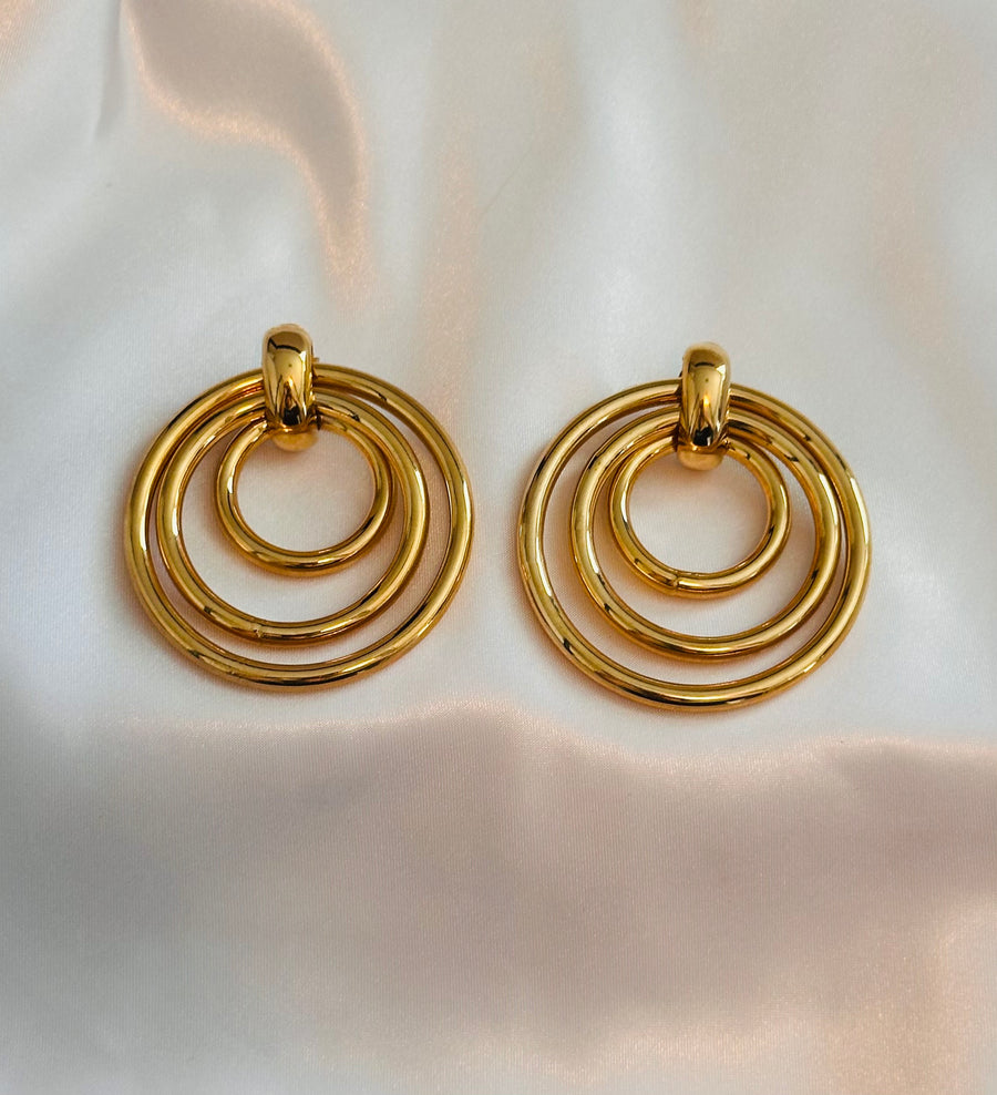 Exc Golden Hoops Size L