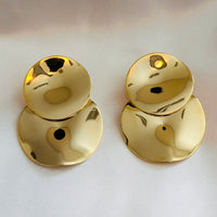 Exc Asymmetrical Clip On Earrings Size L