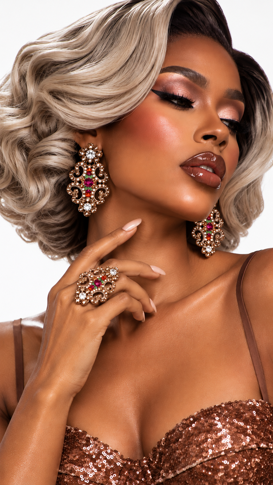 I AM WORTHY — Earrings & Ring Set