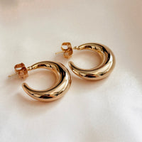 Exc Chunky Moon Earrings Size M