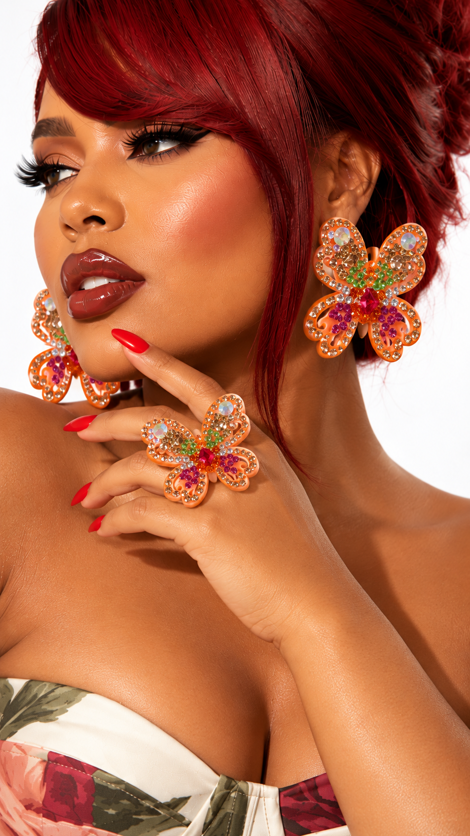 I AM FREE — Earrings & Ring Set