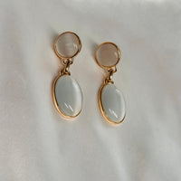 Exc Elegant Cat’s Eye Earrings Size M