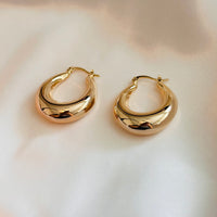 Exc Golden Hoops Size M